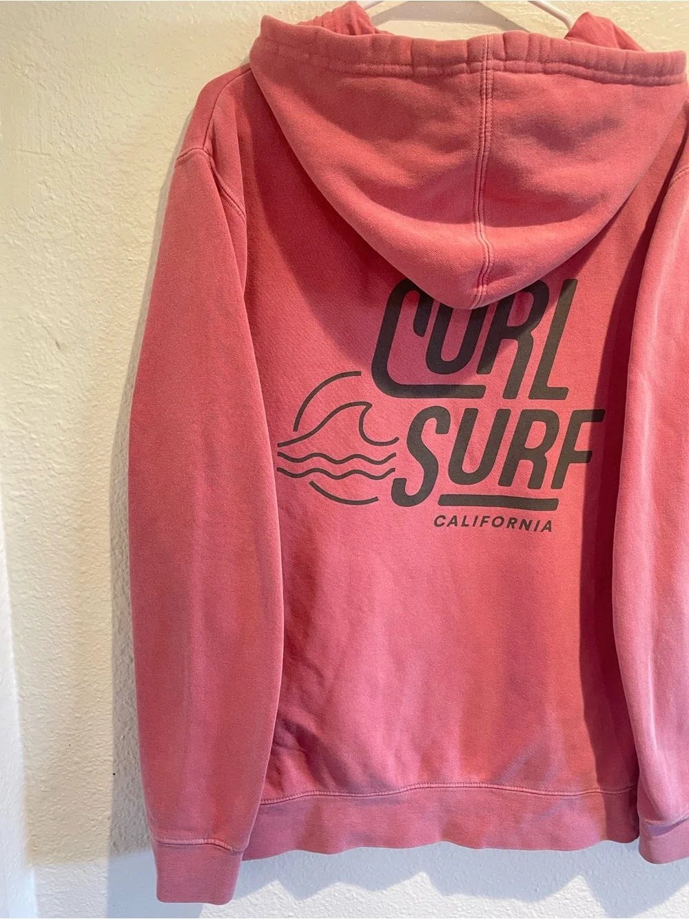 Curl Surf Pigment Dyed Hoodie Small | Independent Trading Co